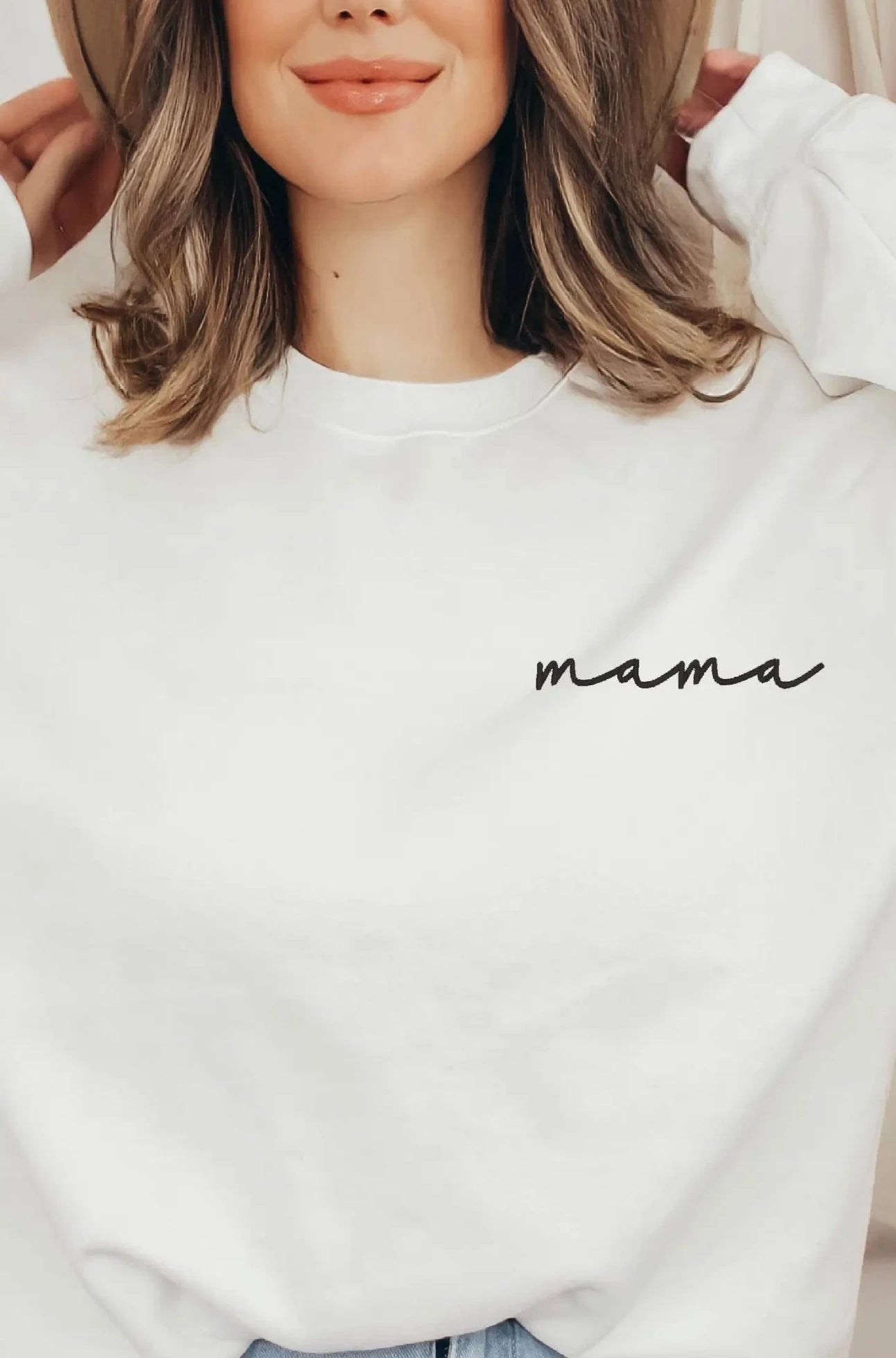Mama Crewneck (White)