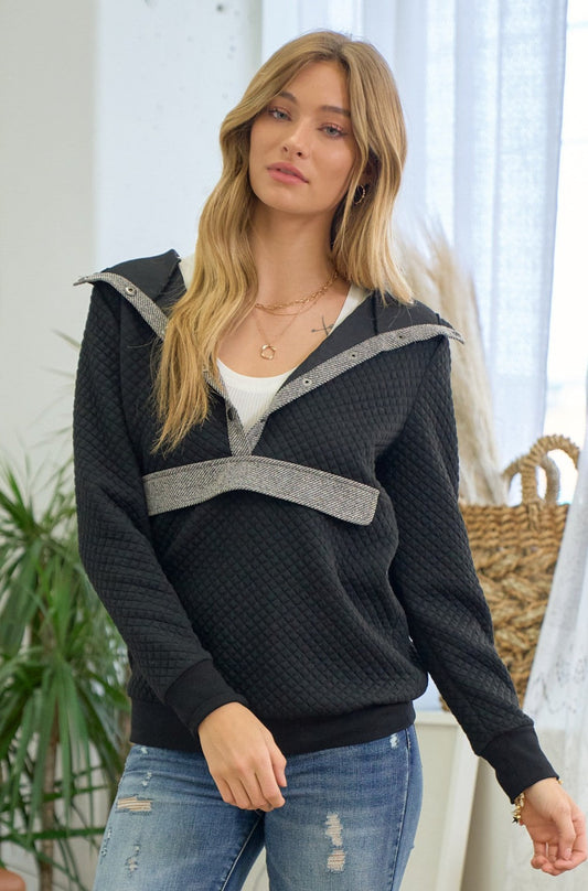 Endy Quilted Pullover