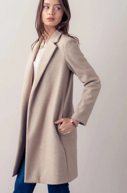 Autumn Basic Knit Coat Jacket