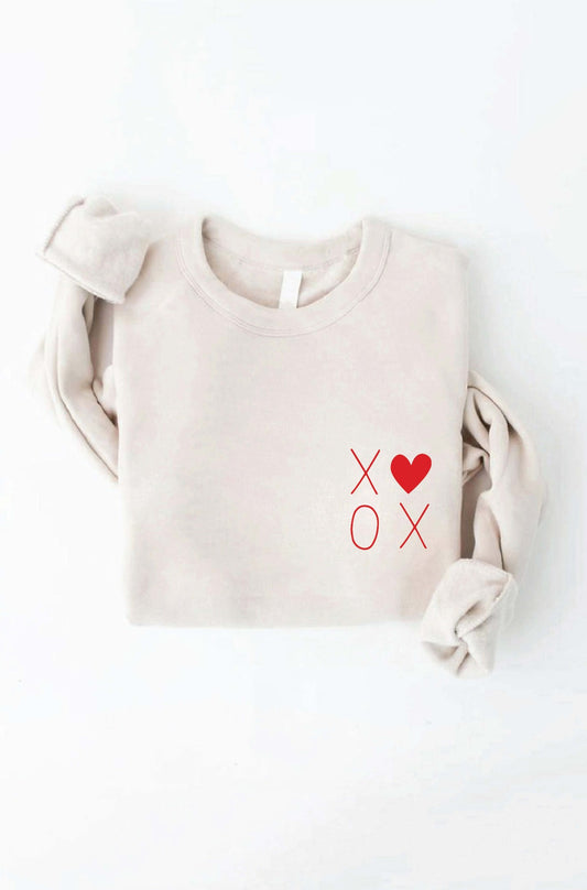 XO Crewneck-Heather Dust